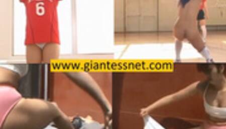 ( New ) Tall Volleyball Player Domination, Giantess Femdom, Round 1