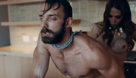 Straight stepson analed by Trans woman