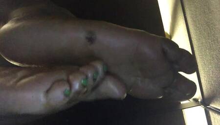 My Hot Ebony Feet Close up