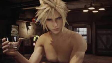 Cloud at Tifa's nudist bar - v2