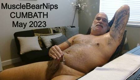 Muscle Bear Nips - Cum Bath May