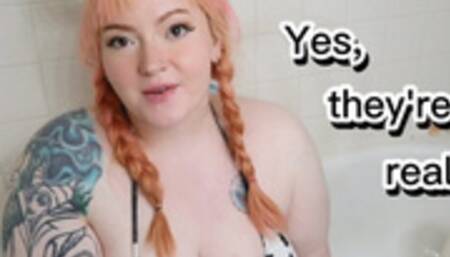 Huge Udders in a Cow Bikini, Just Add Milk