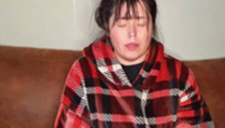 SICK GIRL SMOKES & COUGHS UP PHLEGM