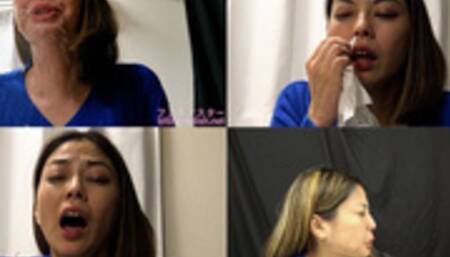 Saryu Usui - CLOSE-UP of Japanese cute girl SNEEZING sneez-16 - wmv