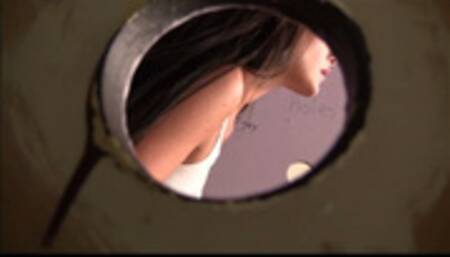 Milf Randi Rubs Her Pussy While Peeping Tom Watch Her At The Bathroom Gloryhole! (mp4 sd)