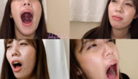 Momo Fukuda - CLOSE-UP of Japanese cute girl YAWNING yawn-17 - wmv 1080p