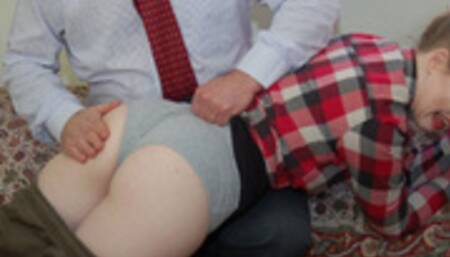 Welcome back Helen Stephens, as her pert bottom is spanked hard by Earl Grey