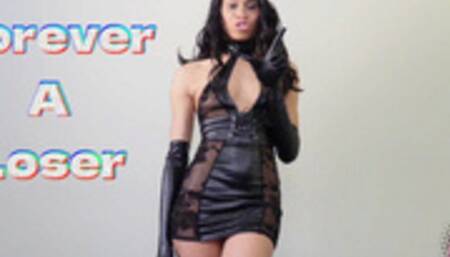 Forever A Loser- Bratty Goddess Rosie Reed Humiliates Your Loser Ass While Wearing A Sexy Tight Black Dress- You're A Total Loser For This Hot Ebony Femdom Brat- standard definition