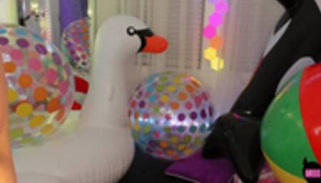 Inflatables + Beachballs Over Inflation and Mass Pop