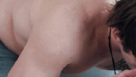 Pale Stepsister Alina West Chokes On Her Brother Nathan Bronson's Cock