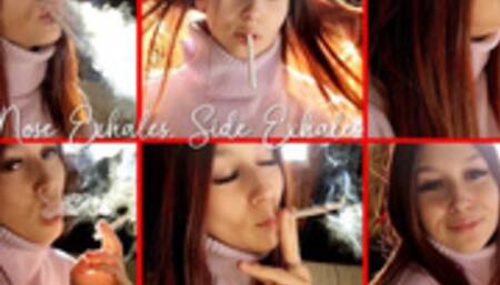 Nose Exhales Side Exhales Beautiful Spring Light