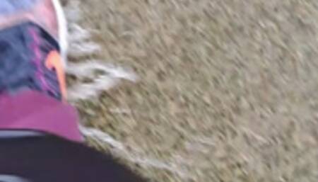 ASMR BLACK PUFFER COAT BIG Dilemma When I Get Wet On The Golf Course