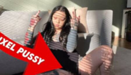 Flip Off 'n Pixelated Pussy 4