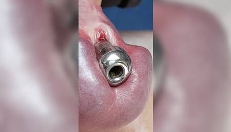 Stretching My Balls and Peehole Close up