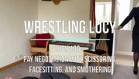 Lucy 100 - Pay Negotiation with Scissoring, Facesitting, and Smothering