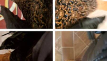 ASMR HEAVY FRICTION OF THICK THIGH ON THIGH ACTION