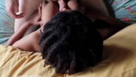 Ebony MILF Gets a Facial