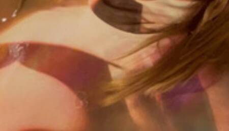 Blasphemous masturbation; Under the watchful eyes of the Madonna