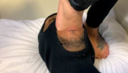 me and my friend rita having fun with my slave kaka's mouth