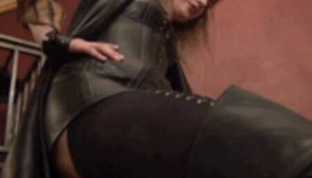 ENSLAVED TO HER LEATHER Starring Mistress Renee Trevi (HD Version)