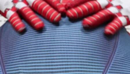 Silicone Doll in Spiderman Zentai with Pussy Cameltoe Vibrates in Suit