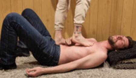 Smashed under Lena's bare feet