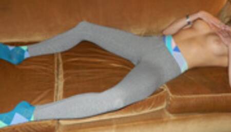 Chloe Rose 18 Year Old Tight Grey Cotton Leggings with Mean Girl Head Games Belittlement JOI! HD Video! "I'm not faking it, I asked to be like this! Make you my slave! Cum on my leggings!"