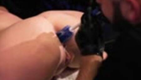 Brush fucked asshole