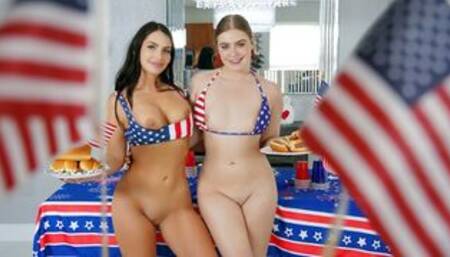 Happy Independence Day - 4th of July Taboo FFM Family BBQ Feat. Alexa Payne & Stepmom Krissy Knight