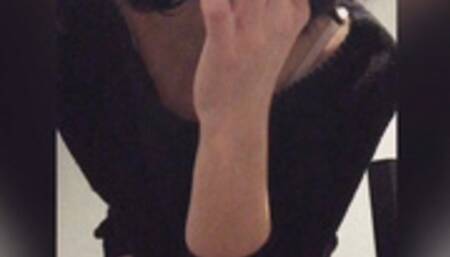 getting off in the bathroom at work