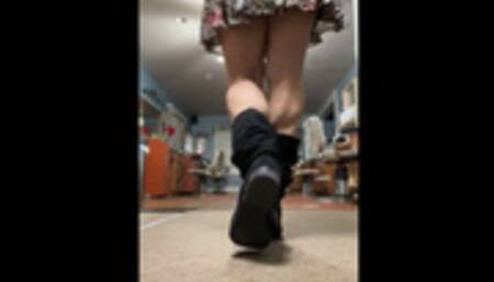 Summer Mini Skirt and Boots Dance Flex