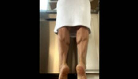 Robe Reach and Massage Barefeet