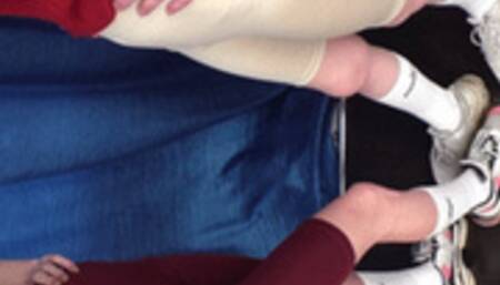 Teen girls in Balenciaga sneakers try to crush my face (part 6 of 11), flo524x 1080p