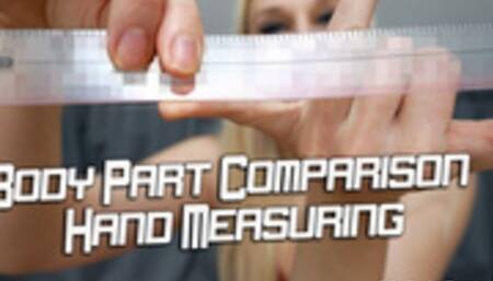 Size Comparison Hand Measuring with Ruler - 4K MP4 2160p UltraHD
