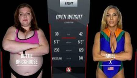 Bettie Brickhouse Vs Ariel X in competitive Gi Match