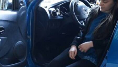 Shoes Worship in the car