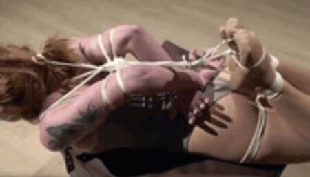 Mora is under my control Part 2 - Tight hogtie with thin white ropes (HD 720p MP4)