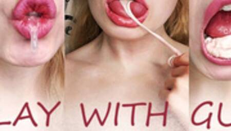 Chewing a whole pack of gum 720p