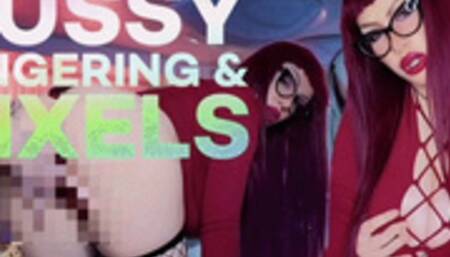 Pussy fingering and pixels (Beta safe)