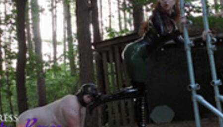 Mistress Lady Renee - Made to lick boots - mp4