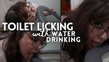 Toilet Licking Session: Water Drinking