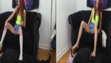 Ball Stomping and Foot Sniffing Slave - {HD 1080p}