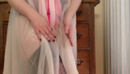 Betty's Boudoir: Pink and Black Polka Dot Lingerie