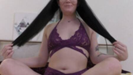 HD Ruby Vuitton - Webcam Show With A Glass Dildo