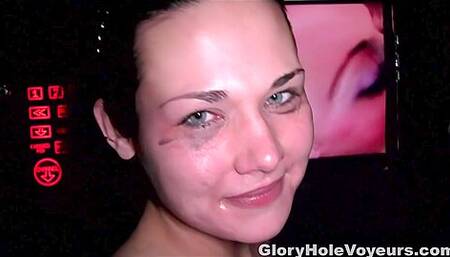 Gloryhole Voyeurs Cumslut Raven Grey 1st Visit