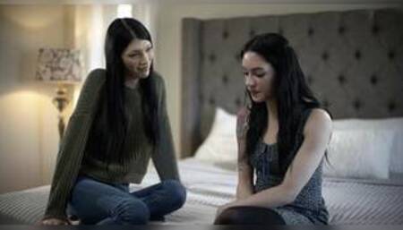 Trans stepmom loves giving her beautiful stepdaughter a fucking lesson