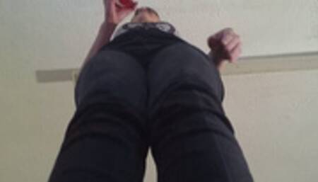 Chelsea Tramples Her Slave Whilst He Wears Video Glasses (Video Glasses Camera Angle)