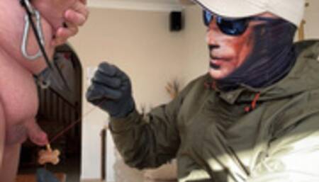 Sewing an ownership tag to my slaves shenis - Master Bex - MP4 HD