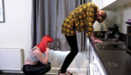 Double FemDom Trampling with Trainers