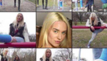 Barbie SLWC Casted Gymnastics in the Park with Foot Play & Cast Talk